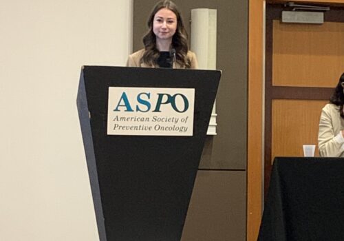 Julia Stal presenting at ASPO